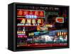 Neon Lights in Jordan and Mong Kok District, Hong Kong, China-Russell Gordon-Framed Stretched Canvas
