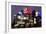 Neon Lights of Ginza at Night, Ginza, Tokyo, Honshu, Japan-Gavin Hellier-Framed Photographic Print