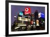 Neon Lights of Ginza at Night, Ginza, Tokyo, Honshu, Japan-Gavin Hellier-Framed Photographic Print