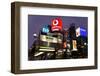 Neon Lights of Ginza at Night, Ginza, Tokyo, Honshu, Japan-Gavin Hellier-Framed Premium Photographic Print