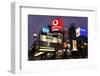 Neon Lights of Ginza at Night, Ginza, Tokyo, Honshu, Japan-Gavin Hellier-Framed Premium Photographic Print