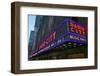 Neon lights of Radio City Music Hall at Rockefeller Center, New York City, New York-null-Framed Photographic Print