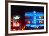 Neon Lights Of South Beach-George Oze-Framed Photographic Print