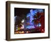 Neon Lights of the Art Deco District,  Miami-George Oze-Framed Photographic Print