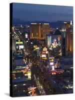 Neon Lights of the The Strip at Night, Las Vegas, Nevada, United States of America, North America-Kober Christian-Stretched Canvas