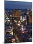 Neon Lights of the The Strip at Night, Las Vegas, Nevada, United States of America, North America-Kober Christian-Mounted Photographic Print