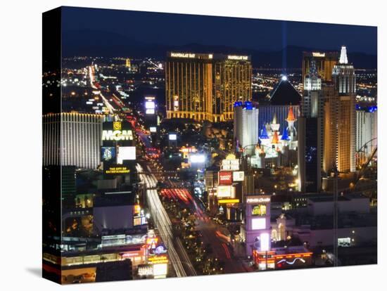 Neon Lights of the The Strip at Night, Las Vegas, Nevada, United States of America, North America-Kober Christian-Stretched Canvas