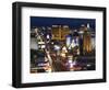 Neon Lights of the The Strip at Night, Las Vegas, Nevada, United States of America, North America-Kober Christian-Framed Photographic Print