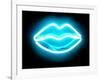 Neon Lips AB-Hailey Carr-Framed Art Print