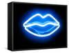 Neon Lips BB-Hailey Carr-Framed Stretched Canvas