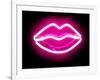 Neon Lips PB-Hailey Carr-Framed Art Print