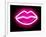 Neon Lips PB-Hailey Carr-Framed Art Print