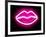 Neon Lips PB-Hailey Carr-Framed Art Print