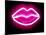 Neon Lips PB-Hailey Carr-Mounted Art Print