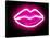 Neon Lips PB-Hailey Carr-Stretched Canvas