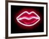 Neon Lips RB-Hailey Carr-Framed Art Print