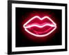 Neon Lips RB-Hailey Carr-Framed Art Print