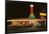 Neon-Lit Drive-In, Roadside Retro-null-Framed Art Print