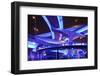 Neon-Lit Highway Interchange-null-Framed Photographic Print