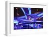 Neon-Lit Highway Interchange-null-Framed Photographic Print