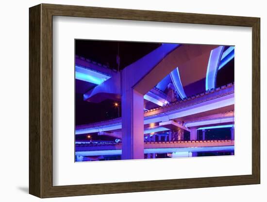 Neon-Lit Overpasses-Paul Souders-Framed Photographic Print