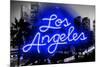 Neon Los Angeles BB-Hailey Carr-Mounted Art Print