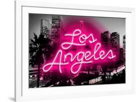 Neon Los Angeles PB-Hailey Carr-Framed Art Print