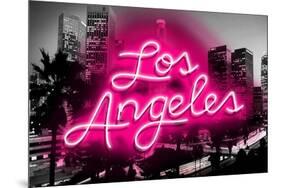 Neon Los Angeles PB-Hailey Carr-Mounted Art Print