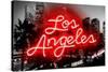 Neon Los Angeles RB-Hailey Carr-Stretched Canvas