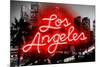 Neon Los Angeles RB-Hailey Carr-Mounted Art Print