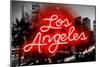 Neon Los Angeles RB-Hailey Carr-Mounted Art Print