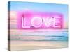 Neon Love Beach PB-Hailey Carr-Stretched Canvas