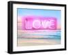 Neon Love Beach PB-Hailey Carr-Framed Art Print