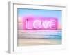 Neon Love Beach PB-Hailey Carr-Framed Art Print