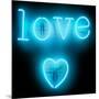 Neon Love Heart AB-Hailey Carr-Mounted Art Print