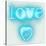 Neon Love Heart AW-Hailey Carr-Stretched Canvas