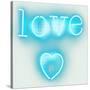 Neon Love Heart AW-Hailey Carr-Stretched Canvas