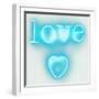 Neon Love Heart AW-Hailey Carr-Framed Art Print