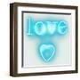 Neon Love Heart AW-Hailey Carr-Framed Art Print