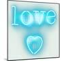 Neon Love Heart AW-Hailey Carr-Mounted Art Print