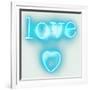 Neon Love Heart AW-Hailey Carr-Framed Art Print