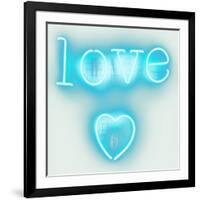 Neon Love Heart AW-Hailey Carr-Framed Art Print