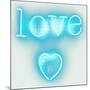 Neon Love Heart AW-Hailey Carr-Mounted Art Print