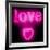 Neon Love Heart PB-Hailey Carr-Framed Art Print