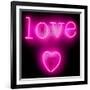 Neon Love Heart PB-Hailey Carr-Framed Art Print