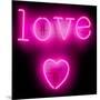 Neon Love Heart PB-Hailey Carr-Mounted Art Print