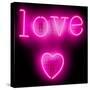 Neon Love Heart PB-Hailey Carr-Stretched Canvas