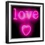 Neon Love Heart PB-Hailey Carr-Framed Art Print