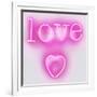 Neon Love Heart PW-Hailey Carr-Framed Art Print