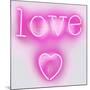 Neon Love Heart PW-Hailey Carr-Mounted Art Print